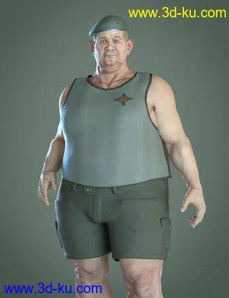 3D打印模型Colonel Kirk HD for Genesis 8.1 Male的图片