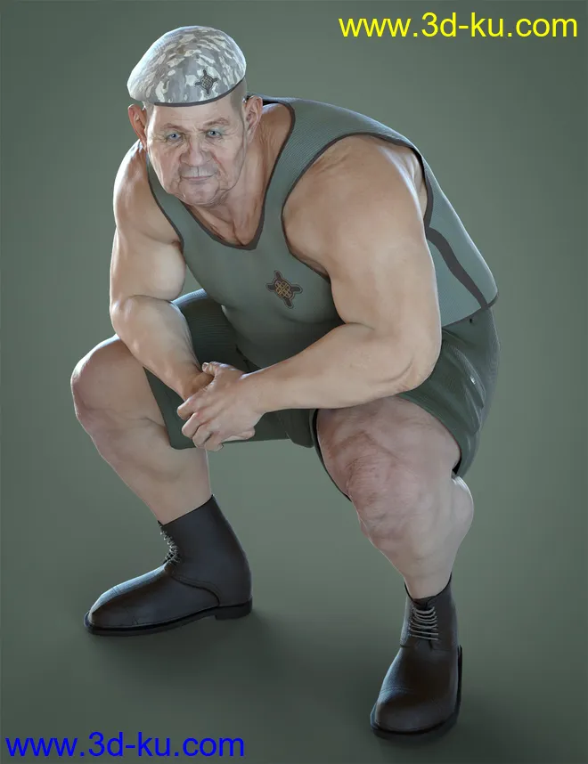 Colonel Kirk HD for Genesis 8.1 Male模型的图片8