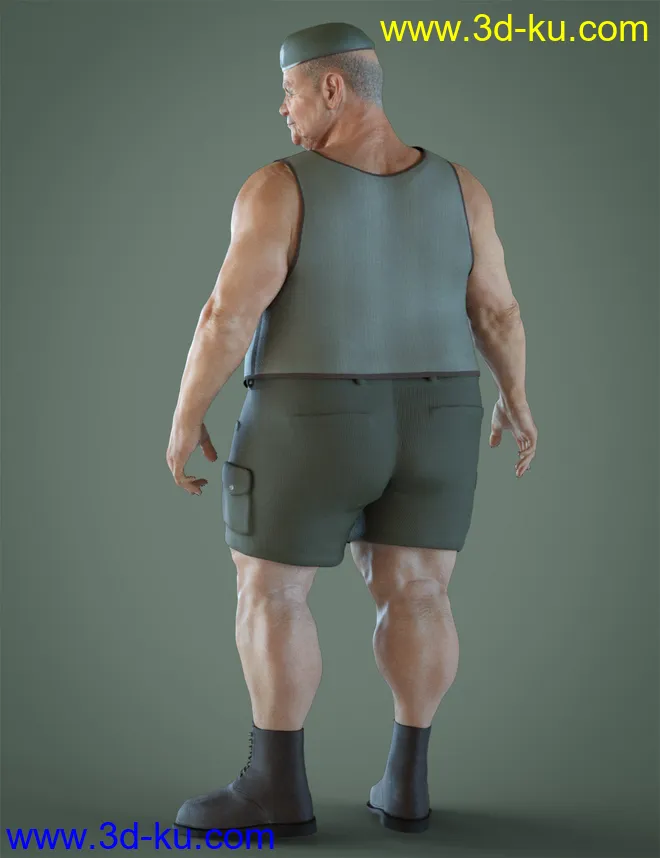 Colonel Kirk HD for Genesis 8.1 Male模型的图片10