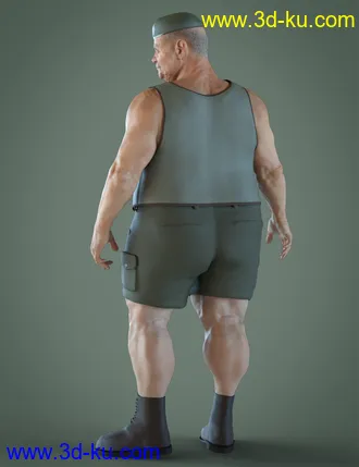 3D打印模型Colonel Kirk HD for Genesis 8.1 Male的图片