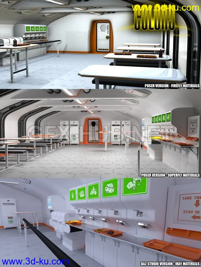 Colony MH Block for Poser and DS模型的图片1