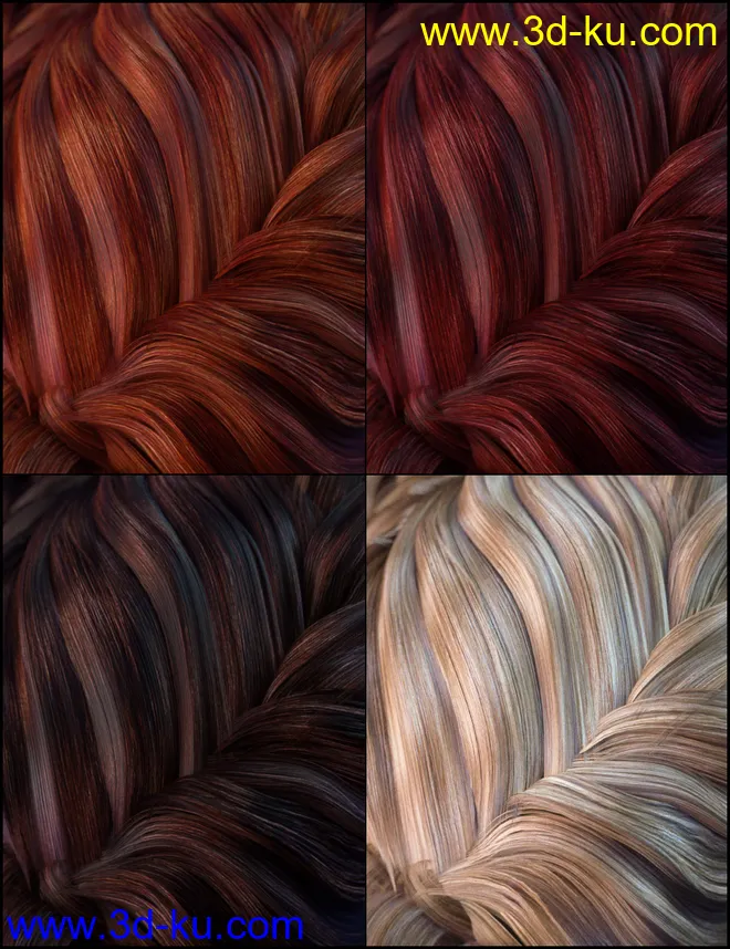 Colors for Augusta Hair模型的图片3