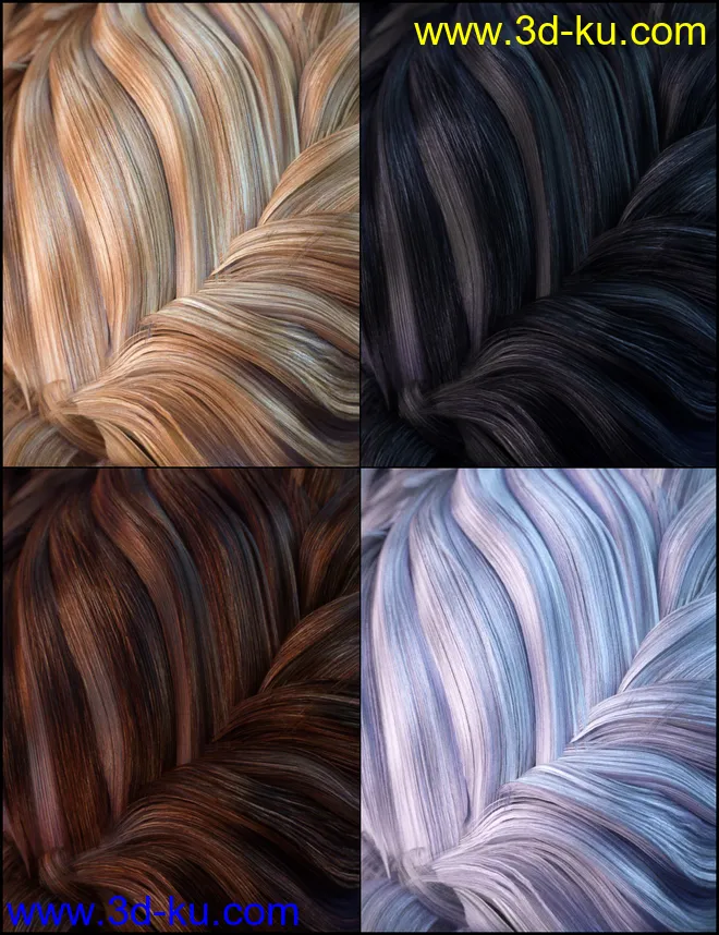 Colors for Augusta Hair模型的图片4