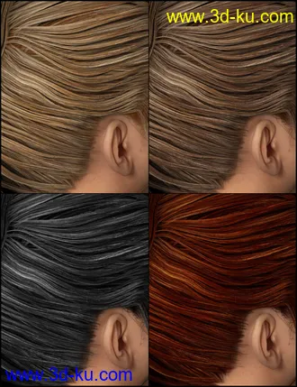 3D打印模型Colors for NJA Ponytail Hair的图片
