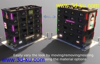 3D打印模型Compact Cyberpunk Apartment Building的图片