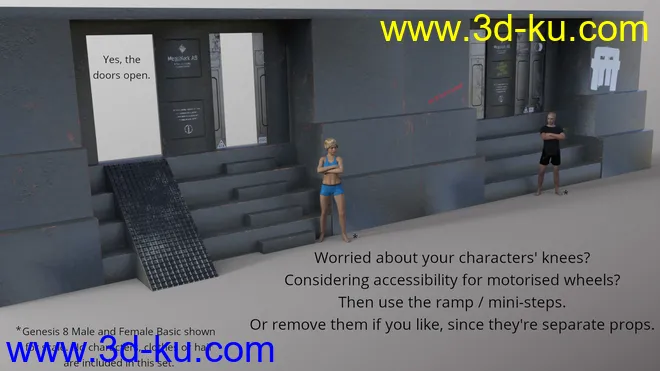 Compact Cyberpunk Apartment Building模型的图片8