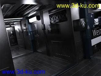 3D打印模型Compact Cyberpunk Apartment Corridor的图片