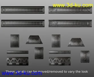 3D打印模型Compact Cyberpunk Apartment Corridor的图片