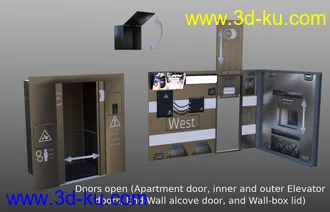 3D打印模型Compact Cyberpunk Apartment Corridor的图片