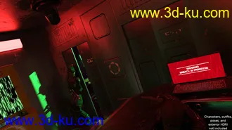 3D打印模型Compact Cyberpunk Apartment Lobby的图片