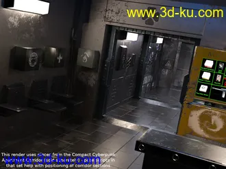 3D打印模型Compact Cyberpunk Apartment Lobby的图片