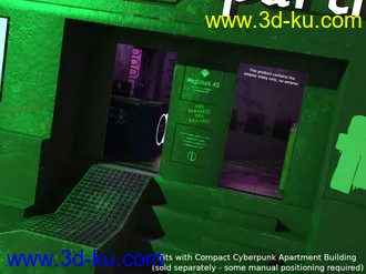 3D打印模型Compact Cyberpunk Apartment Lobby的图片