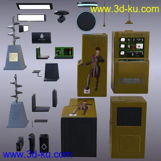 3D打印模型Compact Cyberpunk Apartment Lobby的图片