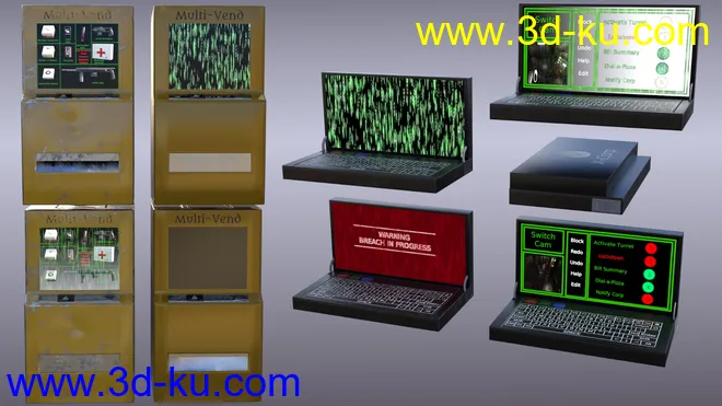 Compact Cyberpunk Apartment Lobby模型的图片10