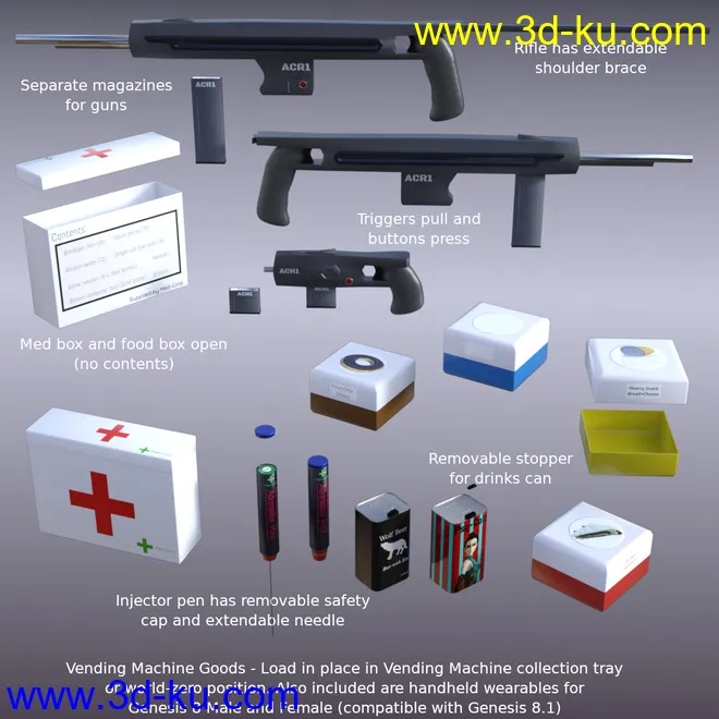 Compact Cyberpunk Apartment Lobby模型的图片11