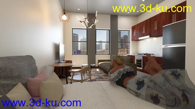 Compact Studio Room模型的图片2