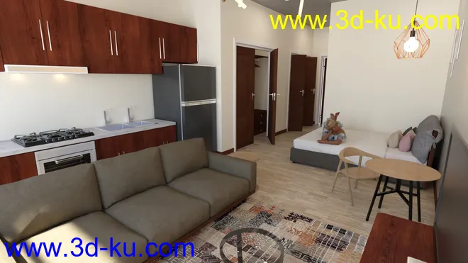 Compact Studio Room模型的图片3