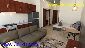 3D打印模型Compact Studio Room的图片