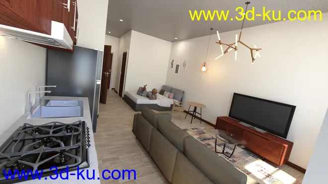 Compact Studio Room模型的图片4