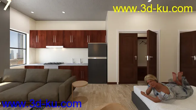 Compact Studio Room模型的图片5