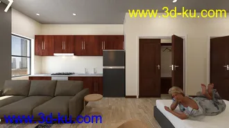 3D打印模型Compact Studio Room的图片