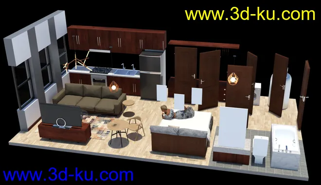 Compact Studio Room模型的图片8