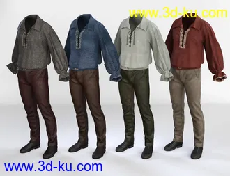 3D打印模型Contemporary Romeo Outfit Textures的图片
