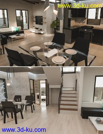 3D打印模型Corner Lot House的图片