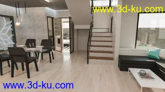 3D打印模型Corner Lot House的图片