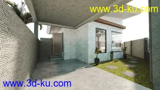 3D打印模型Corner Lot House的图片
