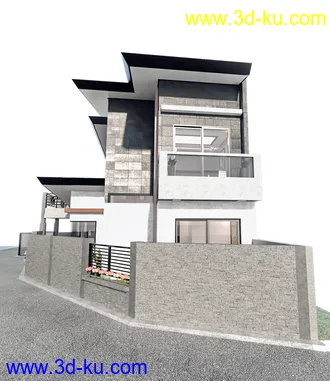 Corner Lot House模型的图片16