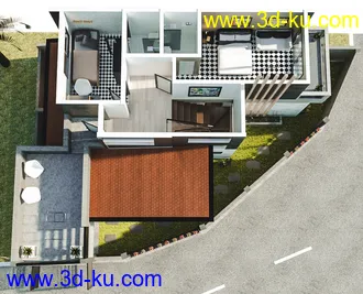 Corner Lot House模型的图片19