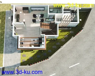 Corner Lot House模型的图片20