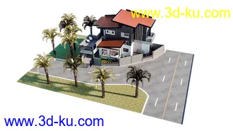 Corner Lot House模型的图片21