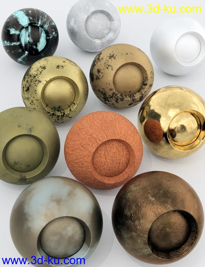 Corroded Metals for Iray模型的图片2