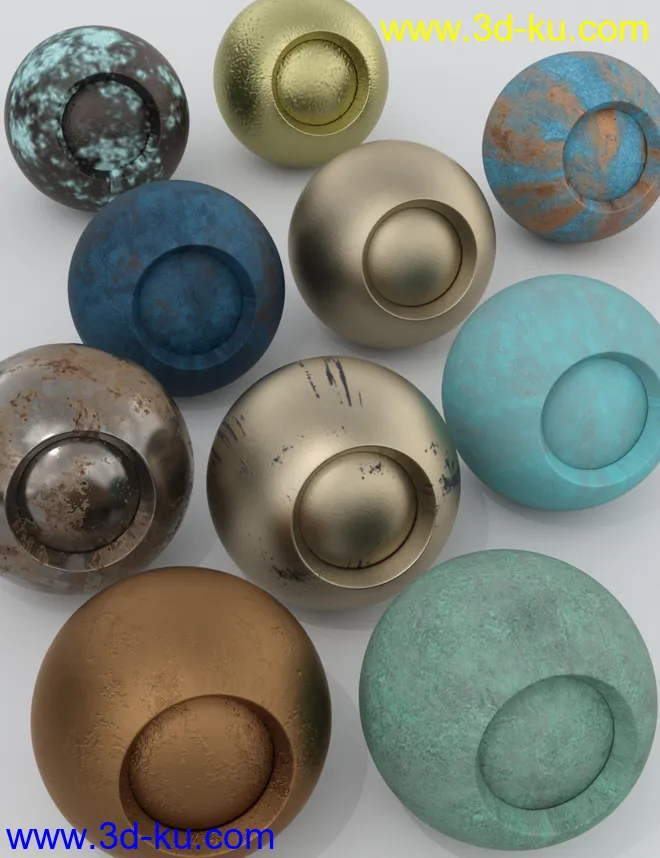 Corroded Metals for Iray模型的图片3