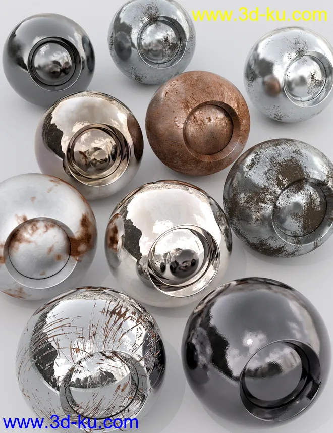 Corroded Metals for Iray模型的图片4