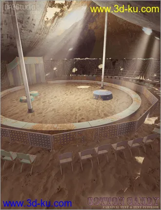 3D打印模型Cotton Candy for Carnival Tent and Interior的图片