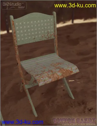 3D打印模型Cotton Candy for Carnival Tent and Interior的图片