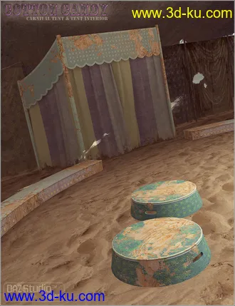 3D打印模型Cotton Candy for Carnival Tent and Interior的图片