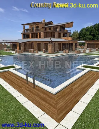 3D打印模型Country Resort的图片
