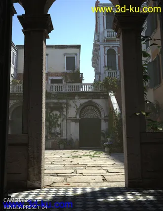 3D打印模型Courtyard Italia的图片
