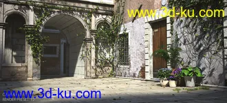 3D打印模型Courtyard Italia的图片