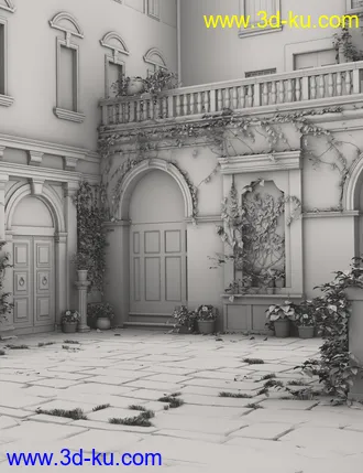 3D打印模型Courtyard Italia的图片