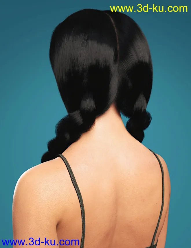 Cute Braids for Genesis 8 and 8.1 Females模型的图片5