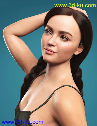 3D打印模型Cute Braids for Genesis 8 and 8.1 Females的图片