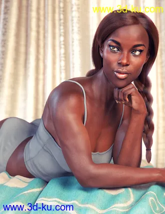 3D打印模型Cute Braids for Genesis 8 and 8.1 Females的图片