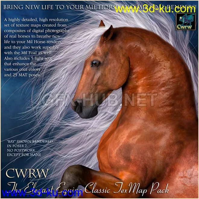 CWRW The Elegant Equine - Classic TexMap Pack模型的图片1