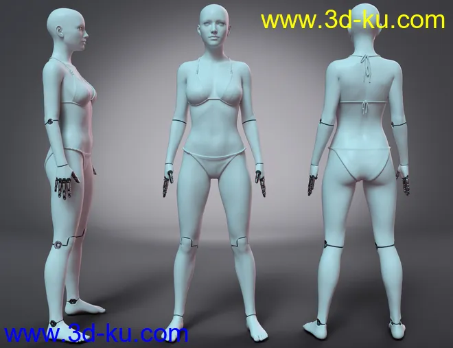 Cyber Implants for Genesis 8 Females模型的图片5