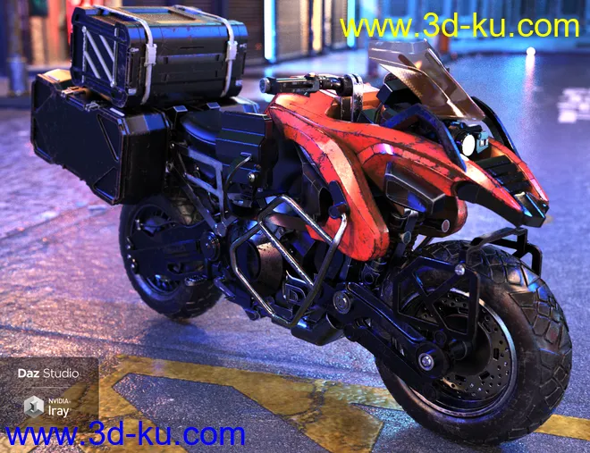 Cyberpunk Motorcycle模型的图片2